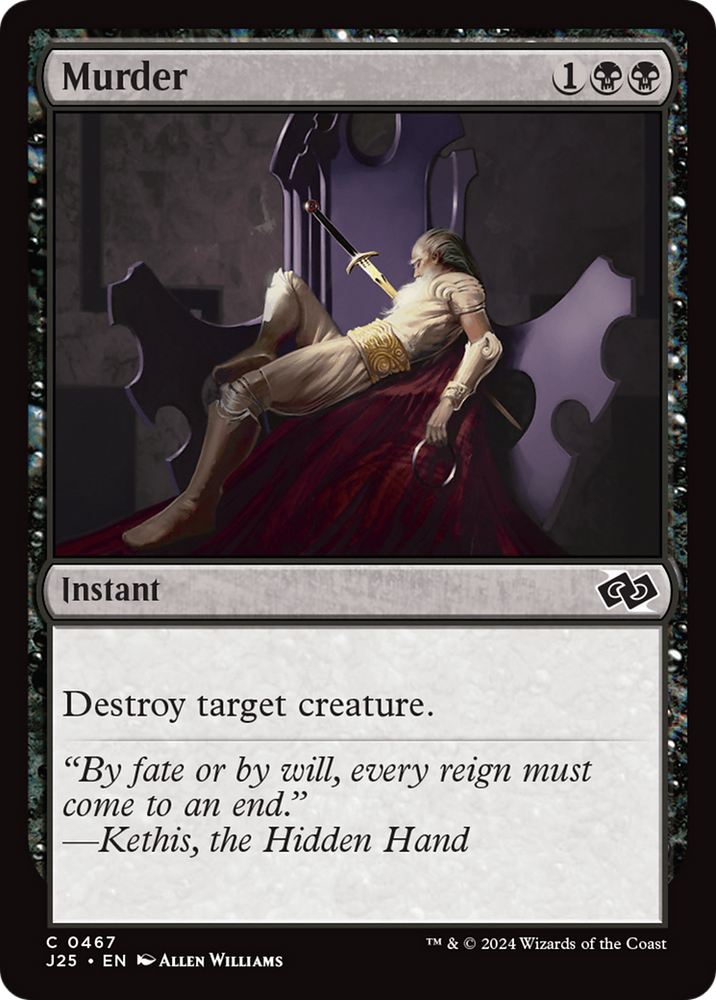 Murder [Foundations Jumpstart] Magic: The Gathering
