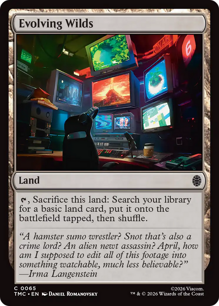 Evolving Wilds [Teenage Mutant Ninja Turtles Commander] Magic: The Gathering