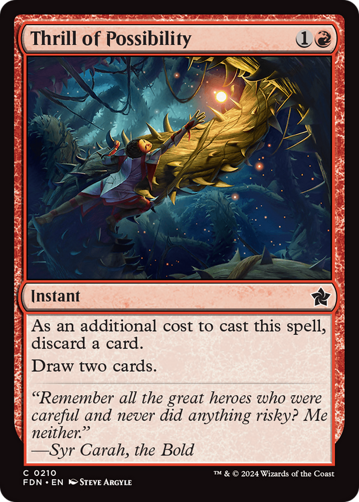Thrill of Possibility [Foundations] Magic: The Gathering
