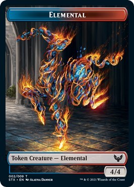 Elemental // Pest Double-Sided Token [Strixhaven: School of Mages Tokens] Magic: The Gathering