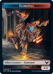 Elemental // Pest Double-Sided Token [Strixhaven: School of Mages Tokens] Magic: The Gathering