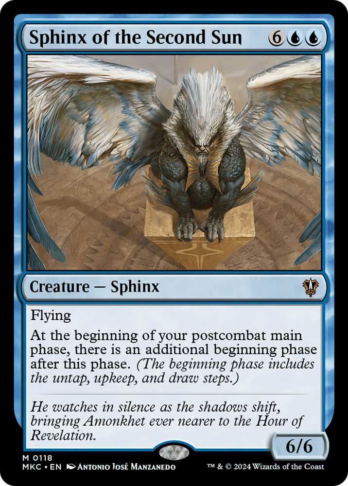 Sphinx of the Second Sun [Murders at Karlov Manor Commander] Magic: The Gathering