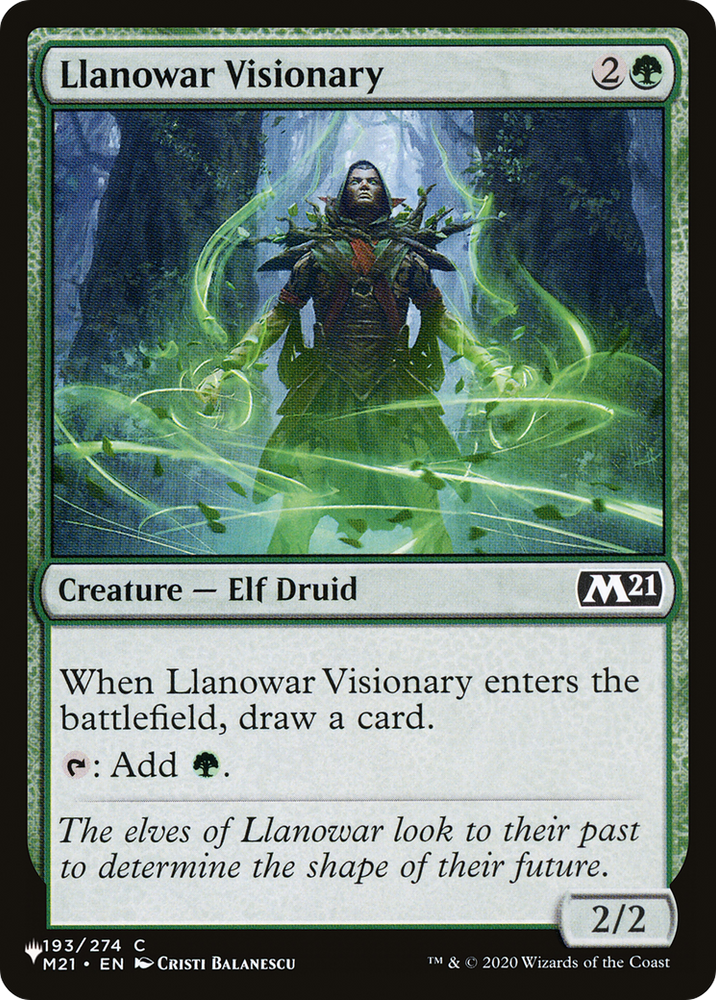 Llanowar Visionary [The List] Magic: The Gathering