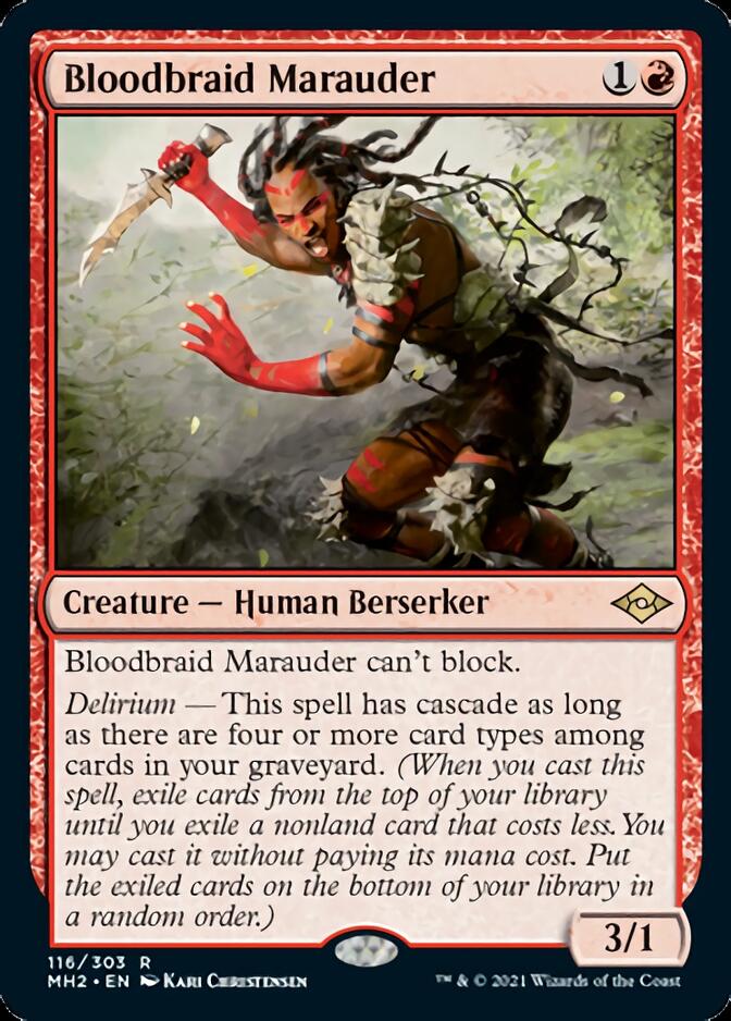 Bloodbraid Marauder [Modern Horizons 2] Magic: The Gathering