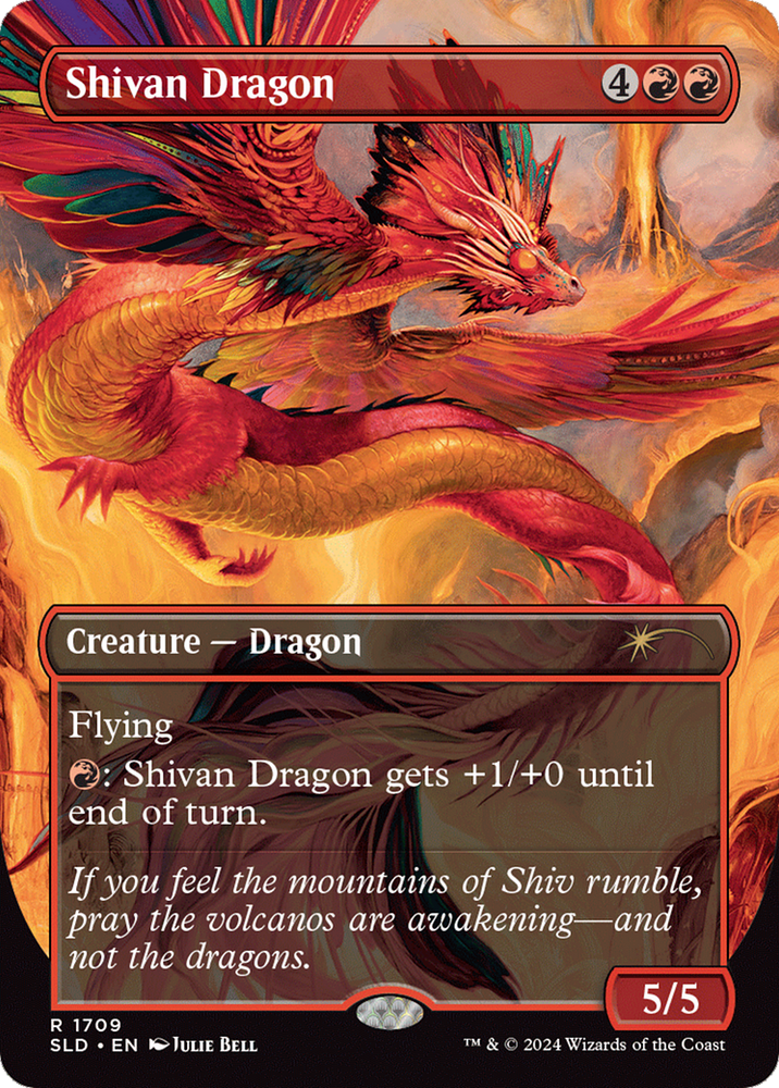 Shivan Dragon (Rainbow Foil) [Secret Lair Drop Series] Magic: The Gathering