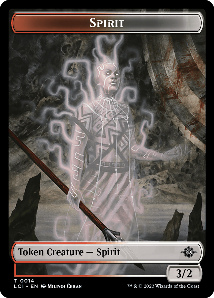 Spirit Token [The Lost Caverns of Ixalan Tokens] Magic: The Gathering