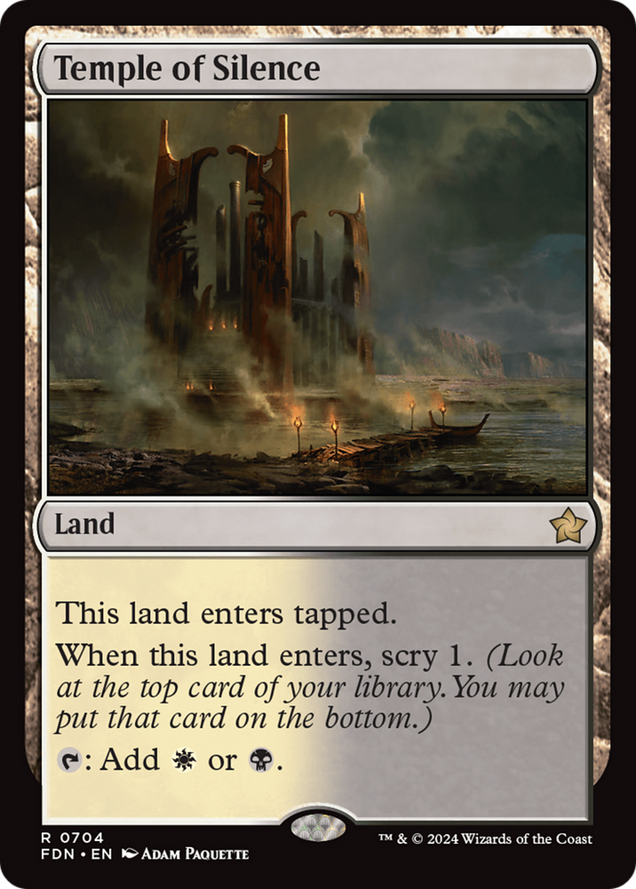 Temple of Silence [Foundations] Magic: The Gathering