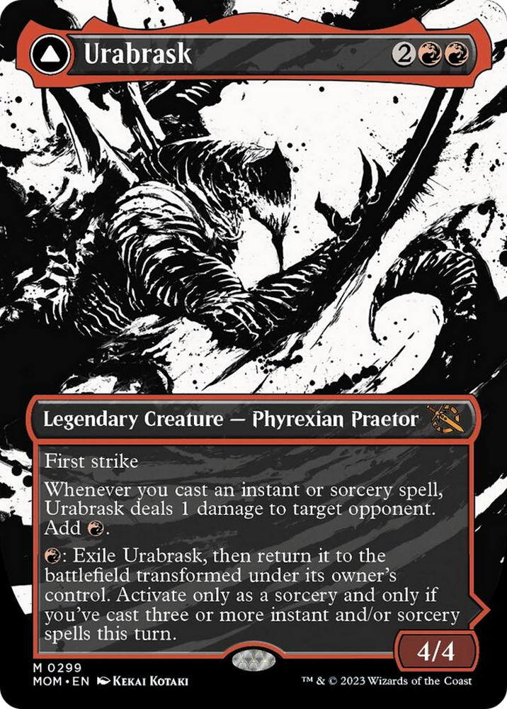 Urabrask // The Great Work (Showcase Planar Booster Fun) [March of the Machine] Magic: The Gathering