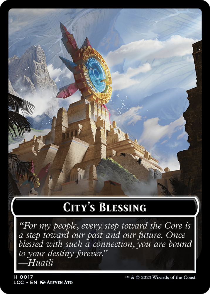 City's Blessing // Vampire (0004) Double-Sided Token [The Lost Caverns of Ixalan Commander Tokens] Magic: The Gathering