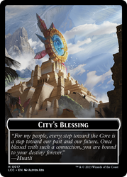 City's Blessing // Vampire (0004) Double-Sided Token [The Lost Caverns of Ixalan Commander Tokens] Magic: The Gathering