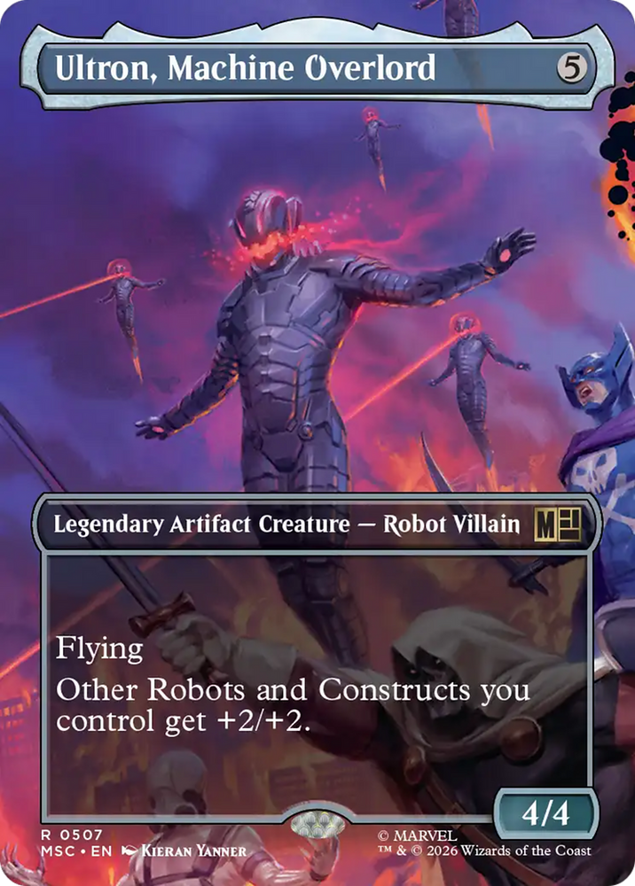 Ultron, Machine Overlord (Borderless) [Marvel Super Heroes Commander] Magic: The Gathering