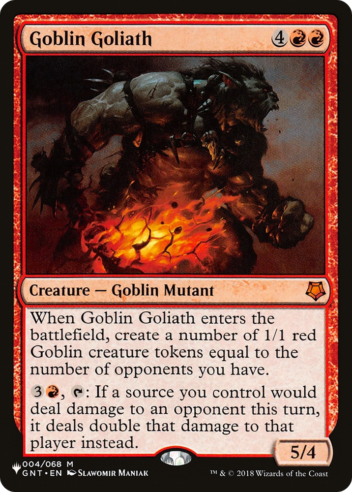 Goblin Goliath [The List] Magic: The Gathering