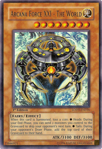 Arcana Force XXI - The World [LODT-EN016] Ultra Rare Yu-Gi-Oh!