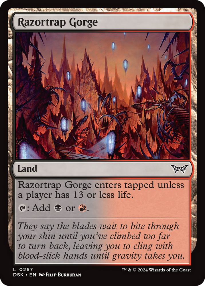 Razortrap Gorge [Duskmourn: House of Horror] Magic: The Gathering