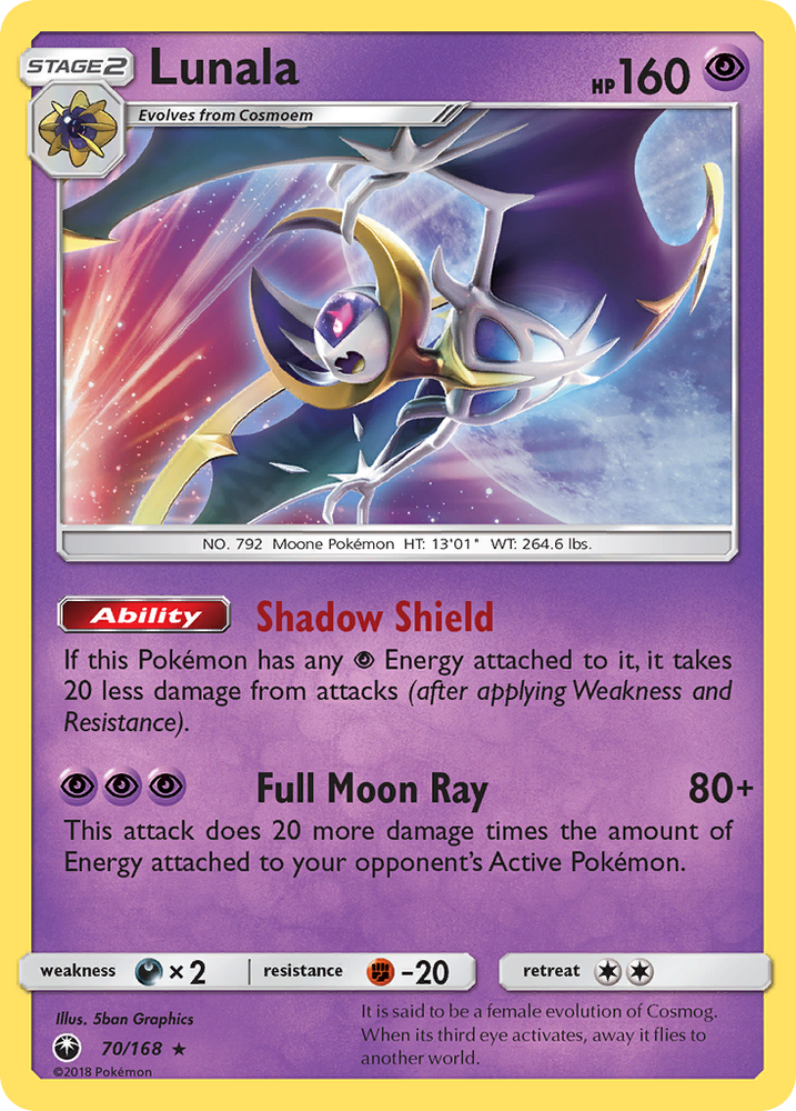 Lunala (70/168) [Sun & Moon: Celestial Storm] Pokémon