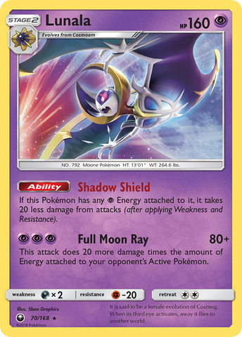 Lunala (70/168) [Sun & Moon: Celestial Storm] Pokémon