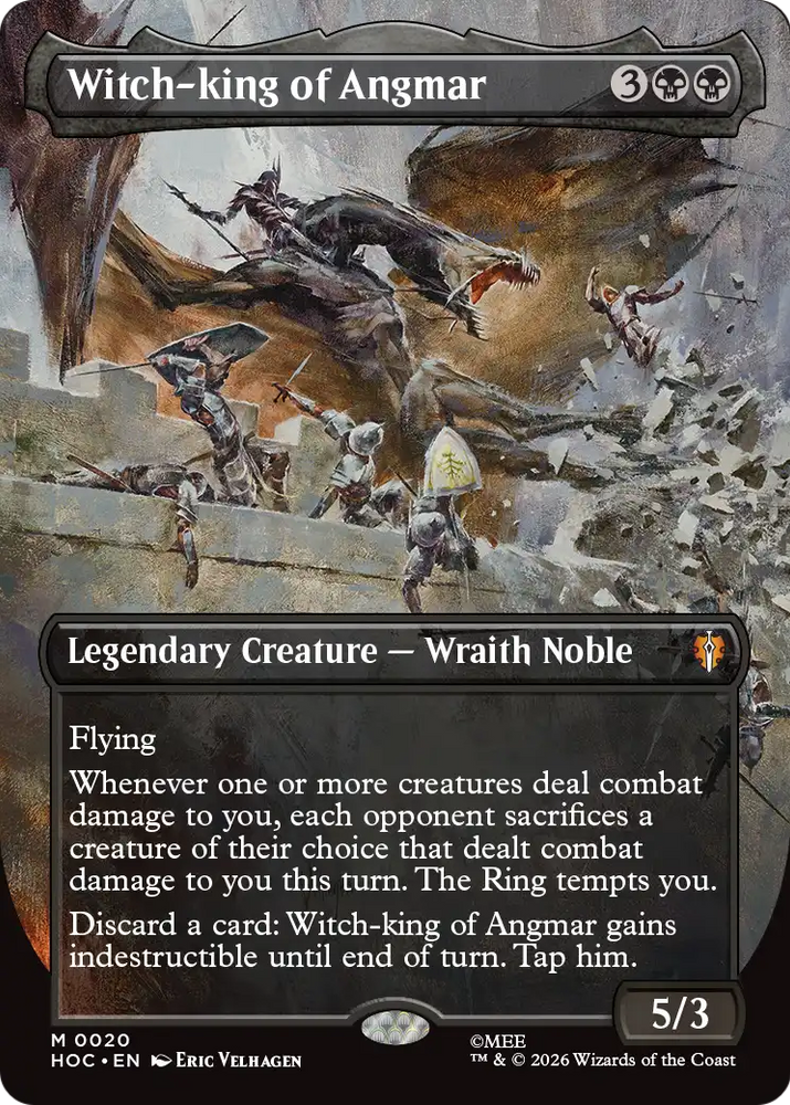 Witch-king of Angmar (Borderless) [The Hobbit: Eternal-Legal] Magic: The Gathering