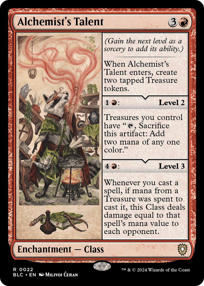 Alchemist's Talent [Bloomburrow Commander] Magic: The Gathering