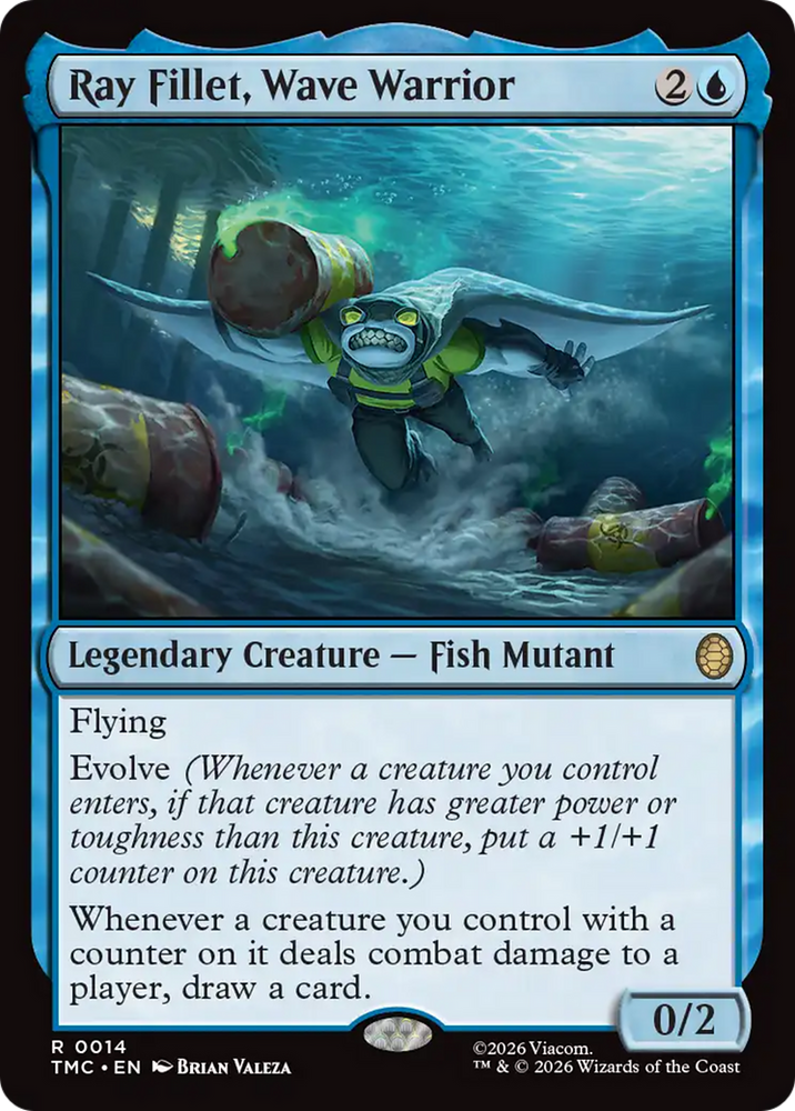 Ray Fillet, Wave Warrior [Teenage Mutant Ninja Turtles Commander] Magic: The Gathering