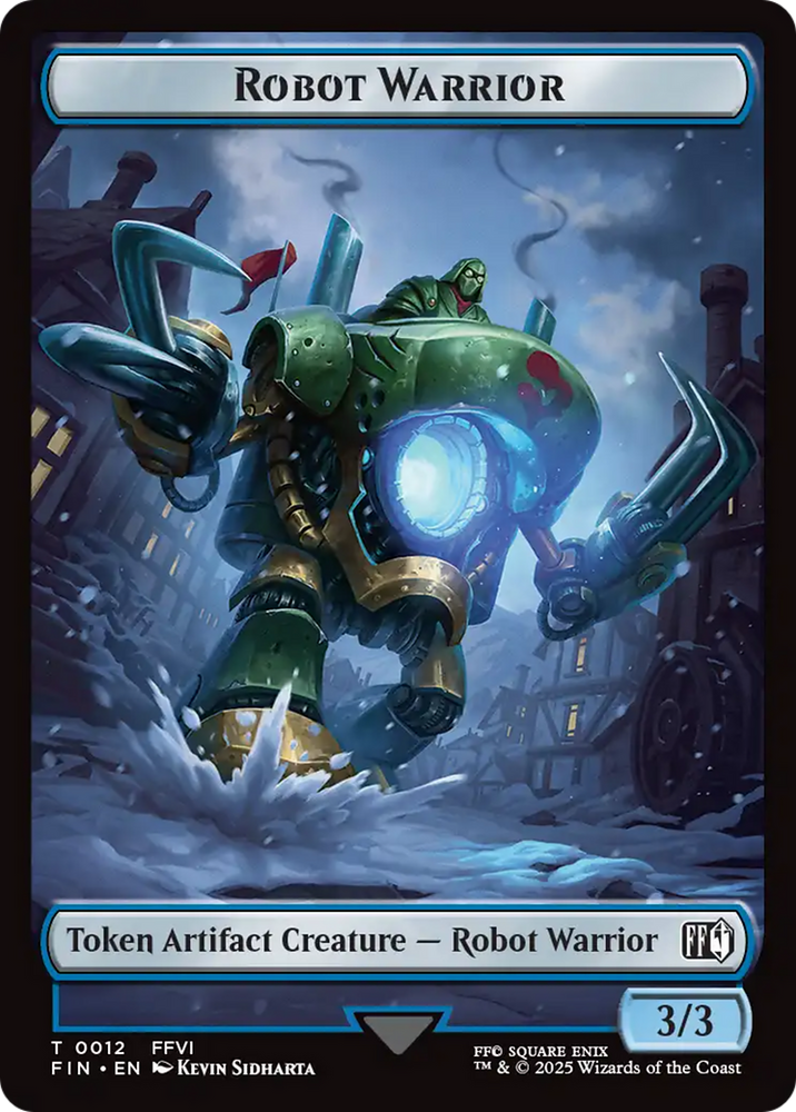 Robot Warrior (0012) // Copy (0001) Double-Sided Token [FINAL FANTASY Tokens] Magic: The Gathering