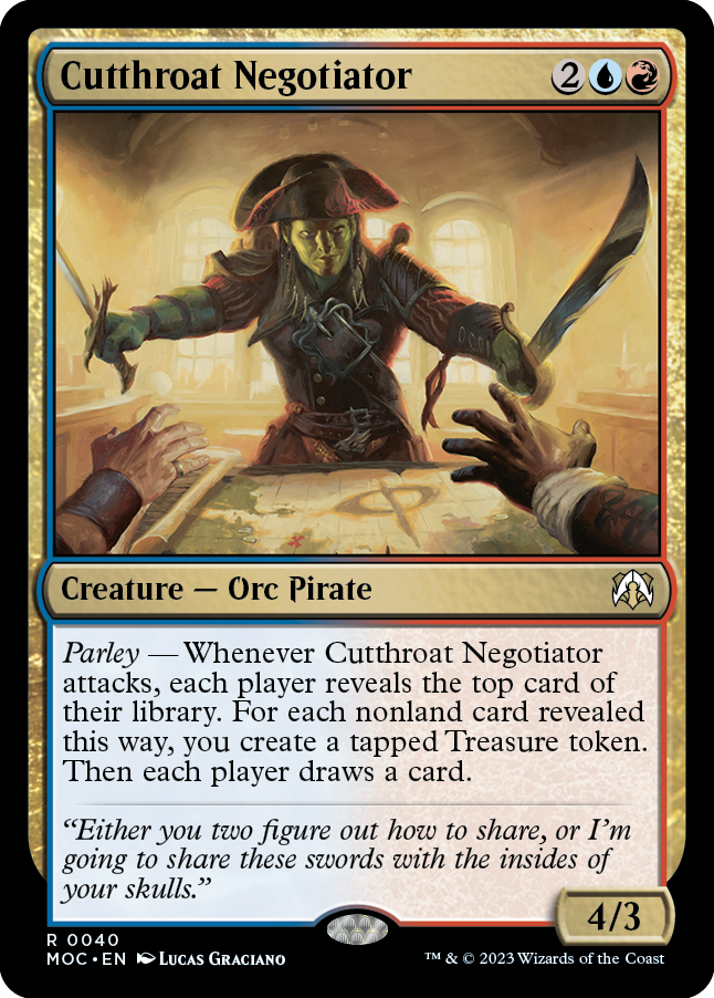 Cutthroat Negotiator [March of the Machine Commander] Magic: The Gathering