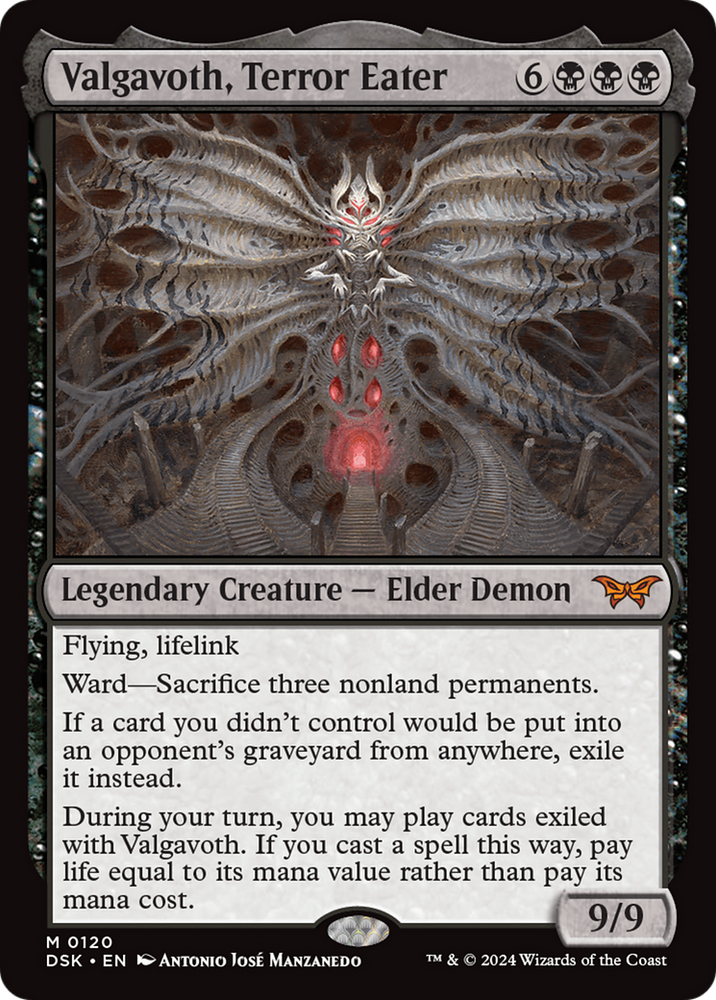 Valgavoth, Terror Eater [Duskmourn: House of Horror] Magic: The Gathering