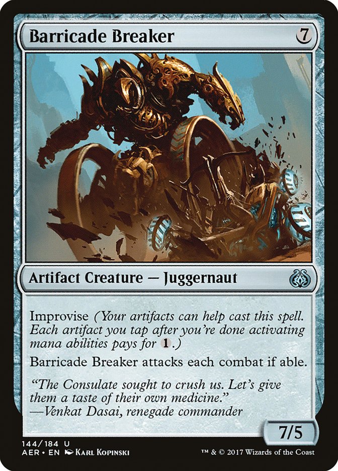Barricade Breaker [Aether Revolt] Magic: The Gathering