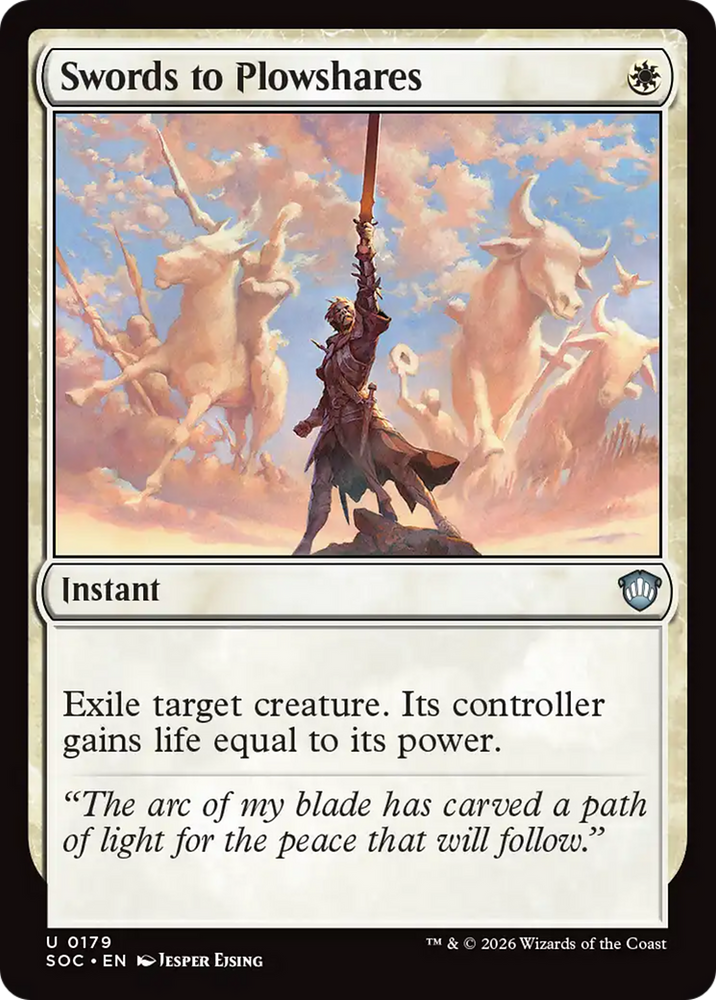 Swords to Plowshares [Secrets of Strixhaven Commander] Magic: The Gathering