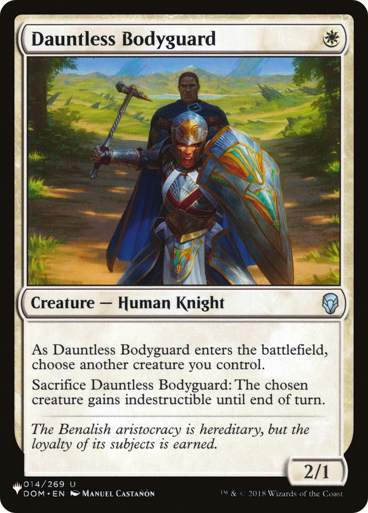 Dauntless Bodyguard [The List] Magic: The Gathering