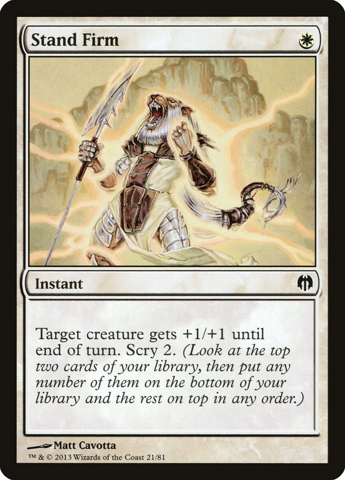 Stand Firm [Duel Decks: Heroes vs. Monsters] Magic: The Gathering
