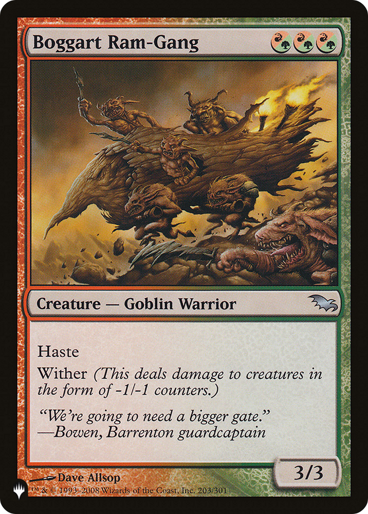 Boggart Ram-Gang [The List] Magic: The Gathering