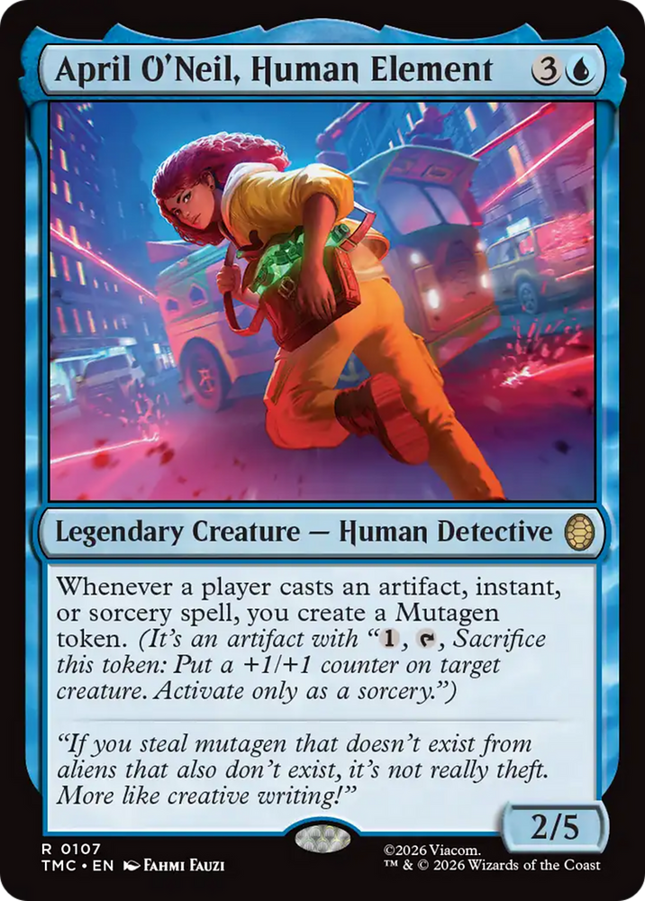 April O'Neil, Human Element [Teenage Mutant Ninja Turtles Commander] Magic: The Gathering