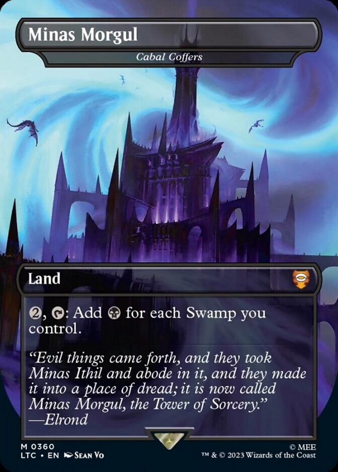 Minas Morgul - Cabal Coffers (Borderless) [The Lord of the Rings: Tales of Middle-Earth Commander] Magic: The Gathering