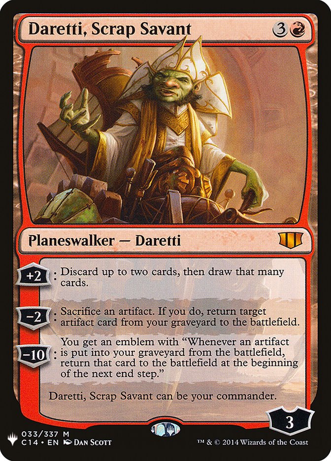 Daretti, Scrap Savant (C14) [The List] Magic: The Gathering