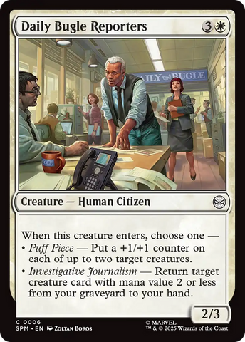 Daily Bugle Reporters [Marvel's Spider-Man] Magic: The Gathering