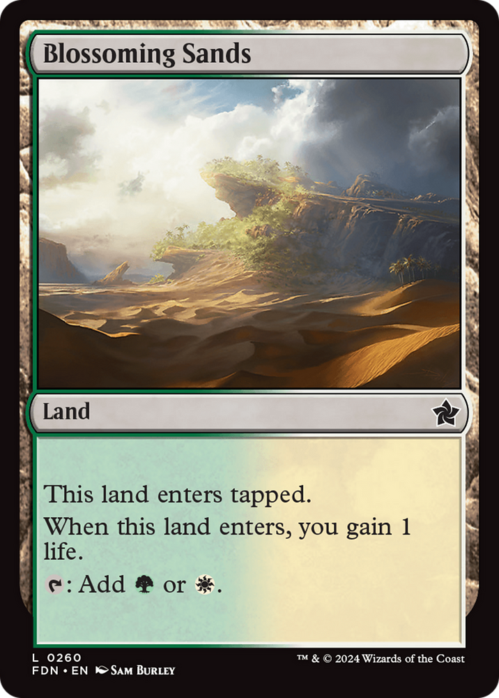 Blossoming Sands [Foundations] Magic: The Gathering