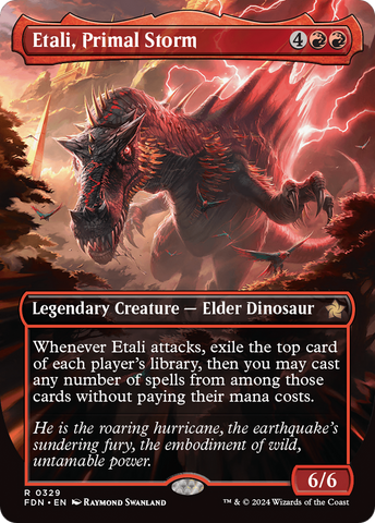 Etali, Primal Storm (Borderless) [Foundations] Magic: The Gathering