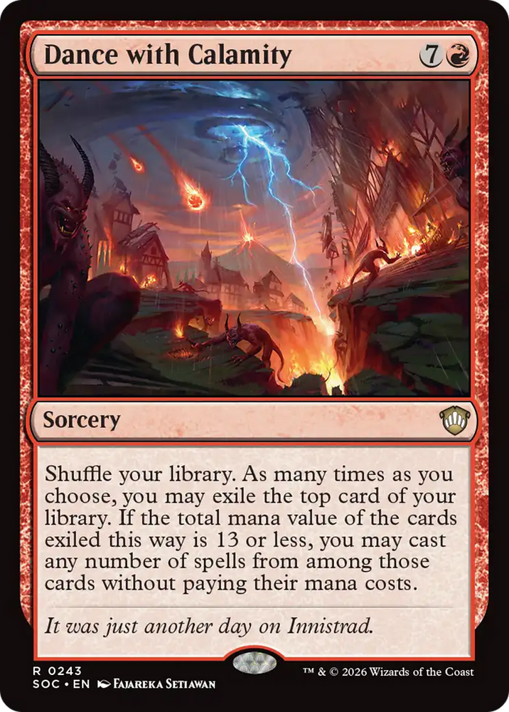 Dance with Calamity [Secrets of Strixhaven Commander] Magic: The Gathering