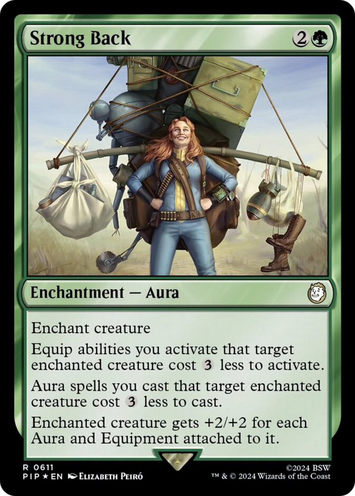 Strong Back (Surge Foil) [Fallout] Magic: The Gathering