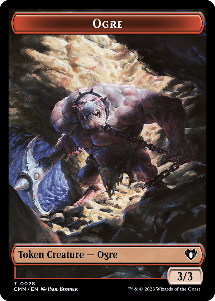 Soldier // Ogre Double-Sided Token [Commander Masters Tokens] Magic: The Gathering