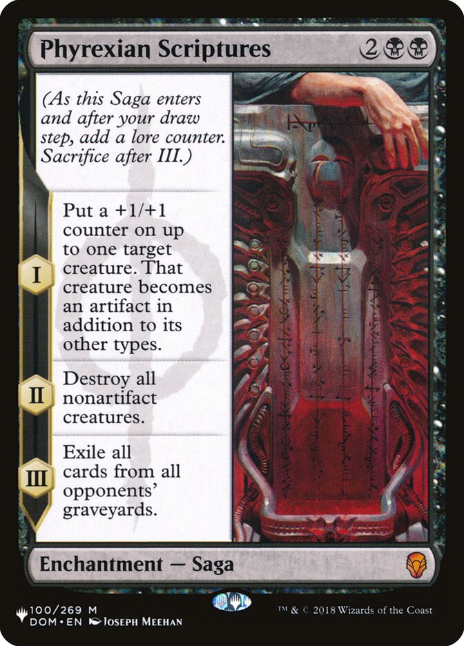 Phyrexian Scriptures [The List] Magic: The Gathering