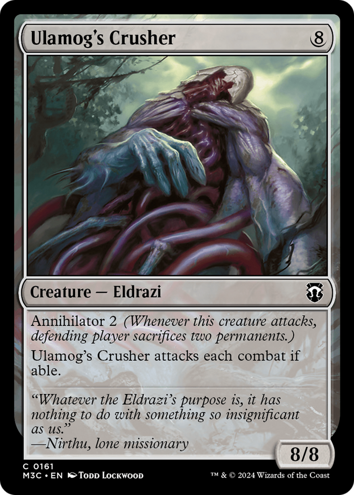 Ulamog's Crusher (Ripple Foil) [Modern Horizons 3 Commander] Magic: The Gathering