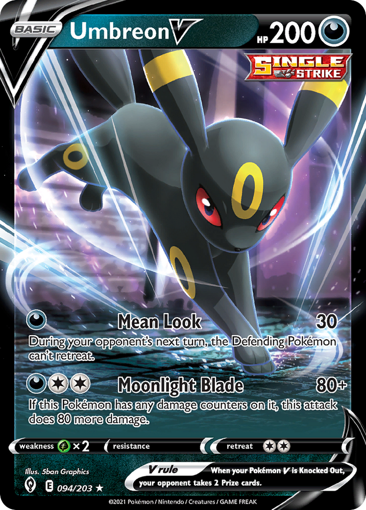 Umbreon V (094/203) (Intro Deck) [Sword & Shield: Evolving Skies] Pokémon