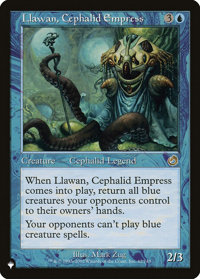 Llawan, Cephalid Empress [The List] Magic: The Gathering