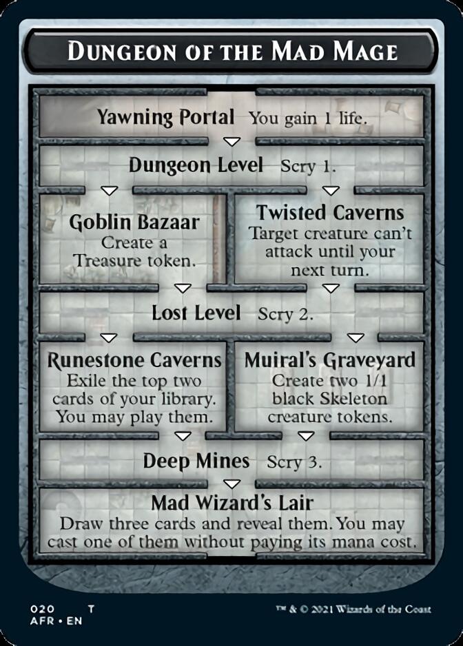 Dungeon of the Mad Mage // Goblin Double-Sided Token [Dungeons & Dragons: Adventures in the Forgotten Realms Tokens] Magic: The Gathering