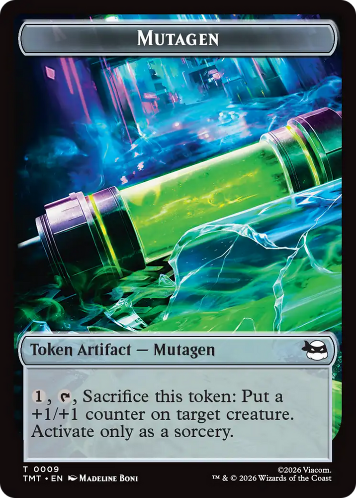 Robot // Mutagen Double-Sided Token [Teenage Mutant Ninja Turtles Tokens] Magic: The Gathering