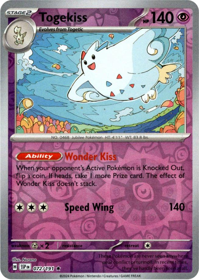Togekiss (072/191) [Scarlet & Violet: Surging Sparks] Pokémon