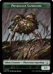 First Mate Ragavan // Phyrexian Saproling Double-Sided Token [March of the Machine Tokens] Magic: The Gathering