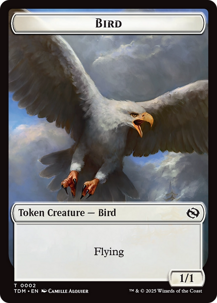 Thopter // Bird Double-Sided Token [Tarkir: Dragonstorm Commander Tokens] Magic: The Gathering