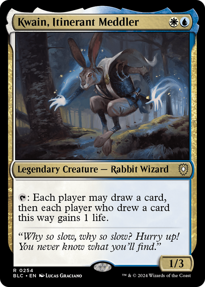 Kwain, Itinerant Meddler [Bloomburrow Commander] Magic: The Gathering